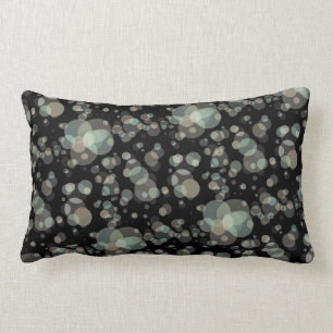 Coussin Rectangle Motif moderne élégant de bulles sur toute couleur