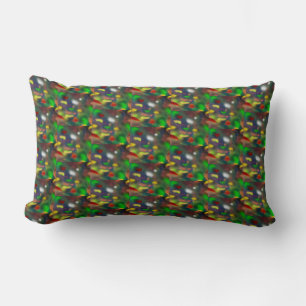 Coussin Rectangle Motif Opale Noire Moderne