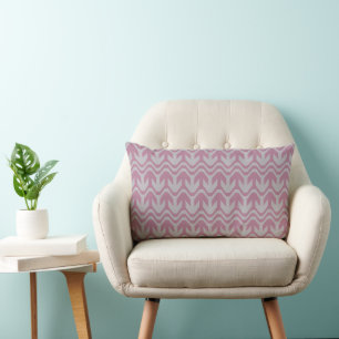 Coussin Rectangle Motif Pastel violet et bleu double vague