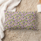Coussin Rectangle motif plante A03.b Lpink BG (Couverture)
