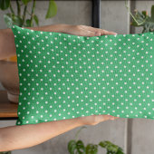 Coussin Rectangle Motif Pois vert mignon