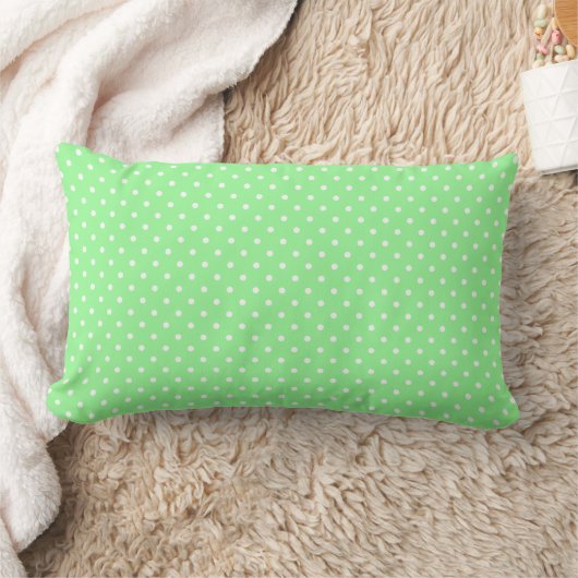 Coussin Rectangle Motif Pois vert mignon (Couverture)