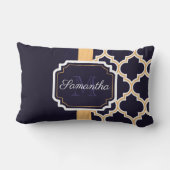 Coussin Rectangle Motif Quatrefoil (Verso)