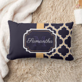 Coussin Rectangle Motif Quatrefoil (Couverture)