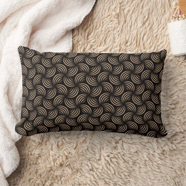 Coussin Rectangle Motif Rétro 3D Élégant (Couverture)