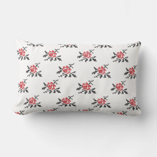 Coussin Rectangle motif rose