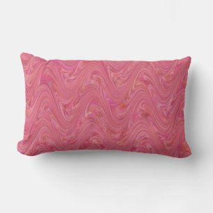 Coussin Rectangle Motif rose marbling