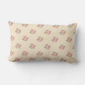 Coussin Rectangle Motif Rose peint (Verso)
