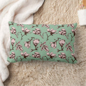 Coussin Rectangle Motif sans couture avec bourgeons floraux des arbr (Couverture)