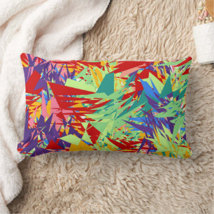 Coussin Rectangle Motif sans couture de chaos géométrique abstrait c
