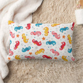 Coussin Rectangle Motif sans couture de hippocampes (Couverture)