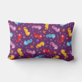 Coussin Rectangle Motif sans couture de hippocampes (Verso)