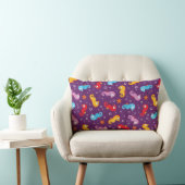 Coussin Rectangle Motif sans couture de hippocampes (Chaise)