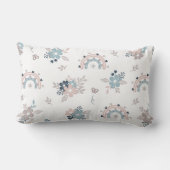 Coussin Rectangle Motif sans couture Fleur et Boho (Verso)