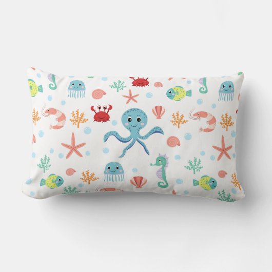 Coussin Rectangle Motif Sea World (Recto)