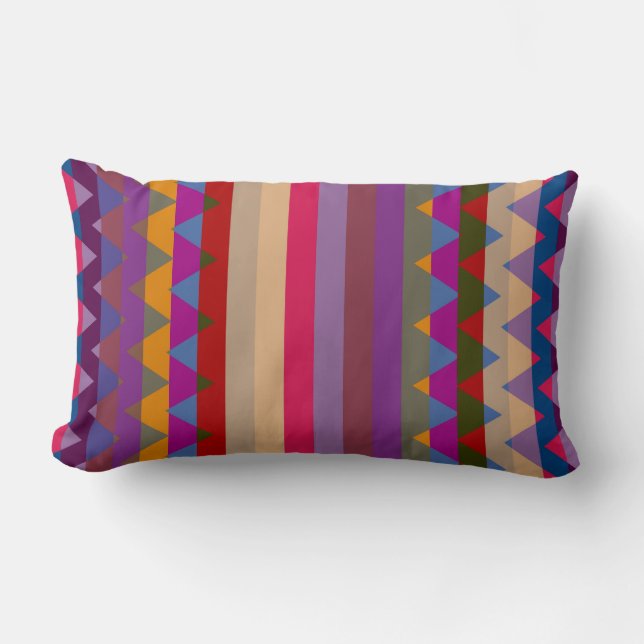 Coussin Rectangle Motif tendance Chevron Stripes #17 (Recto)