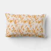 Coussin Rectangle Motif textile avec orange et gol vibrants (Verso)
