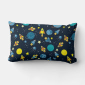 Coussin Rectangle Motif Thématique Spatial Coloré (Verso)