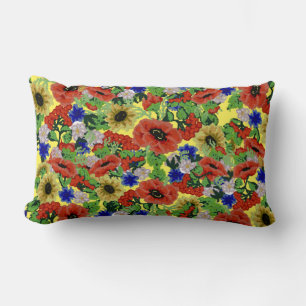 Coussin Rectangle Motif traditionnel, Motif traditionnel roumain T-S