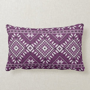 Coussin Rectangle Motif tribal indigène aztèque de sud-ouest de