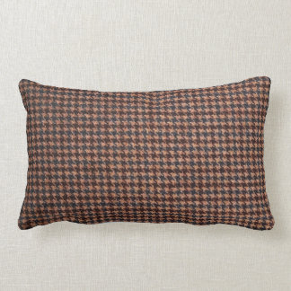 Coussin Rectangle Motif tweed marron