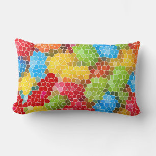 Coussin Rectangle Motif unique lumineux et coloré