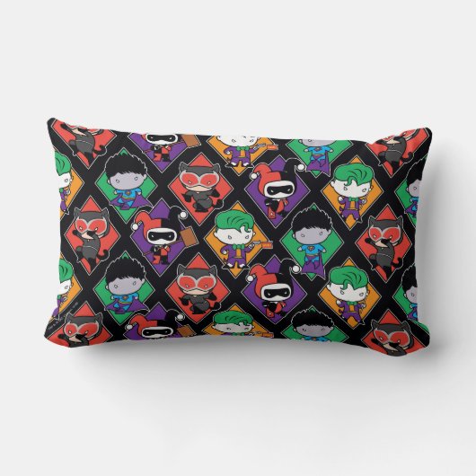 Coussin Rectangle Motif vainqueur de la Ligue de Justice de Chibi (Verso)