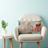 Coussin Rectangle Motif Whimsical Marine (Chaise)