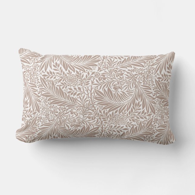 Coussin Rectangle Motif William Morris Beige Larkspur (Recto)