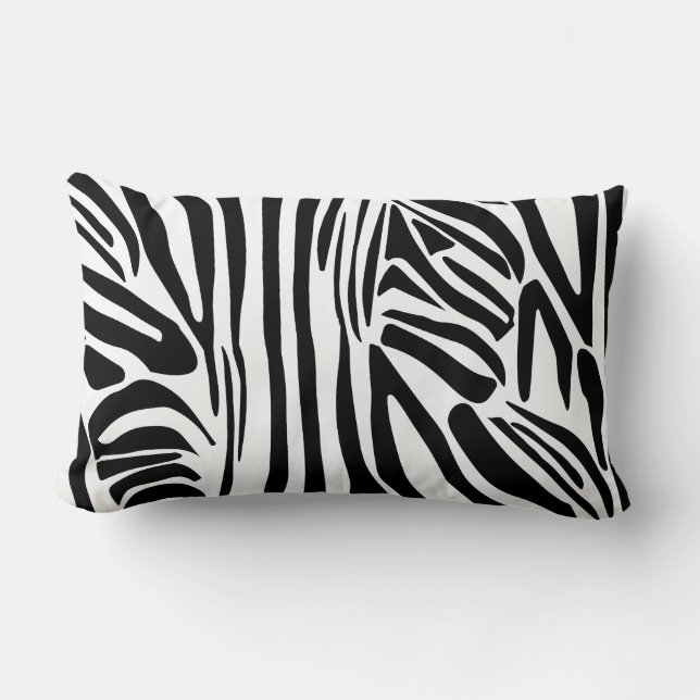 Coussin Rectangle Motif zèbre (Recto)