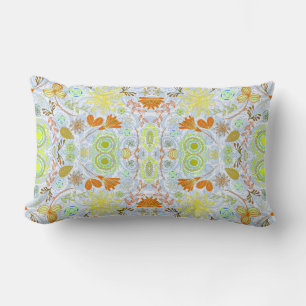 Coussin Rectangle Motifs de fleurs sans couture colorés mignons