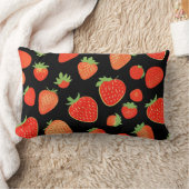 Coussin Rectangle Motifs de fraises (Couverture)