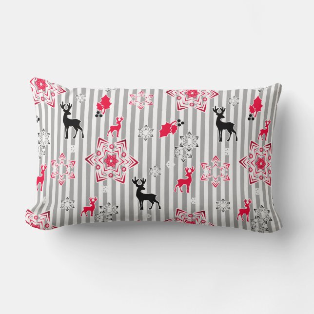 Coussin Rectangle Motifs de Noël (Recto)