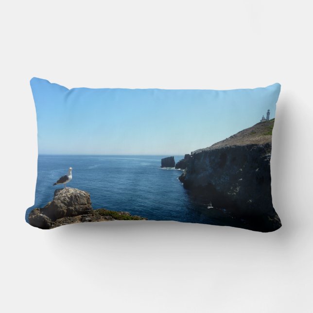 Coussin Rectangle Mouette sur l'île d'Anacapa aux îles Channel (Recto)