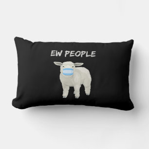 Coussin Rectangle Mouflons ou agneau en masque Cadeau de quarantai