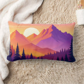 Coussin Rectangle Mountain Adventure Pillow - Hiking Outdoor Nature  (Couverture)
