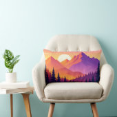 Coussin Rectangle Mountain Adventure Pillow - Hiking Outdoor Nature  (Chaise)