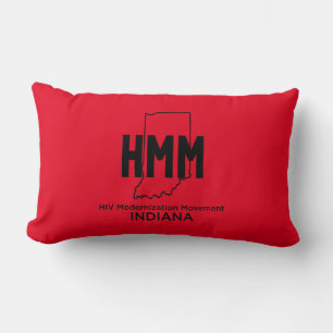Coussin Rectangle Mouvement de modernisation du VIH Indiana
