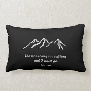 Coussin Rectangle Mtns font appel/tempêtes de neige de Milou au noir