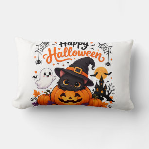 Coussin Rectangle Mug de voyage Joyeux Halloween Chat Mignon - Sorci