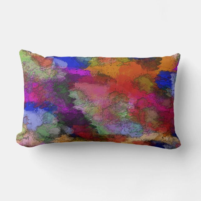 Coussin Rectangle Multi coloré (Recto)