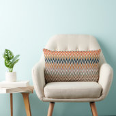 Coussin Rectangle Multicolor Zigzag Motif (Chaise)
