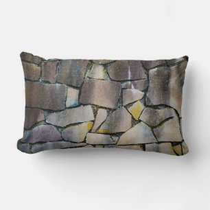 Coussin Rectangle Mur en brique gris