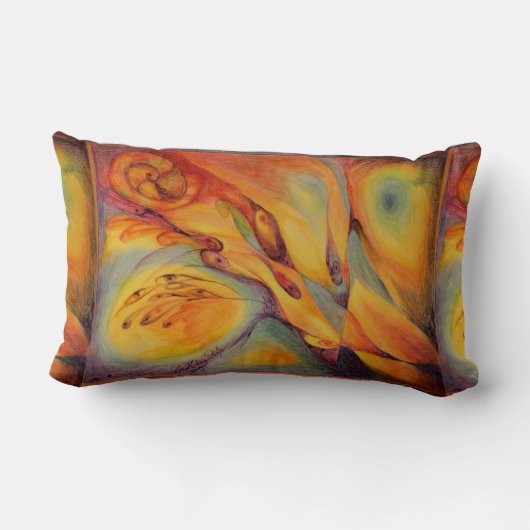 Coussin Rectangle Musique d'automne (Verso)