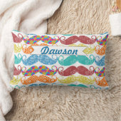 Coussin Rectangle Mustache M. Hipster Vintage Retro (Couverture)