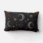 Coussin Rectangle Mystical Tarot Moon Throw Pillow (Verso)