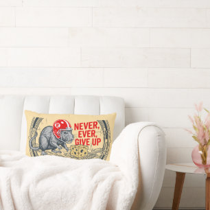 Coussin Rectangle N'abandonnez jamais 2