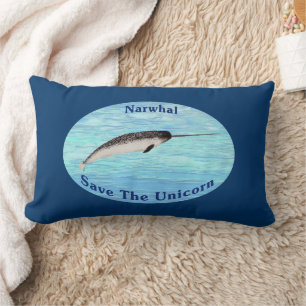 Coussin Rectangle Narwhal - Sauvez la Licorne