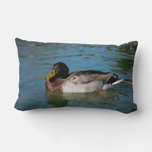 Coussin Rectangle Natation de Mallard (Verso)