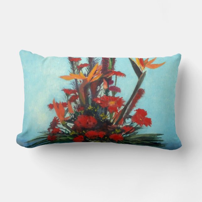 Coussin Rectangle Nature morte de fleurs/Still life of flowers (Recto)